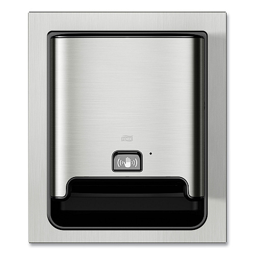 Tork Image Design Matic Hand Towel Roll Dispenser with Intuition Sensor, In-Wall Recessed, 17.64 x 7.87 x 20.55, Stainless Steel (461223)
