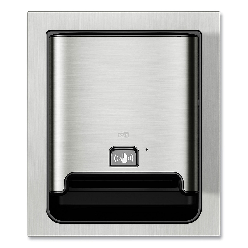 Tork Image Design Matic Hand Towel Roll Dispenser with Intuition Sensor, In-Wall Recessed, 17.64 x 7.87 x 20.55, Stainless Steel (461223)