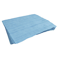 Shopworks W800 Wipers, Hydroknit, Blue, 12"x15", Flat - 30lb Box (644041)