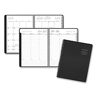 AT-A-GLANCE Contemporary Lite Weekly/Monthly Planner, 11 x 8.25, Black Simulated Leather Cover, 12-Month (Jan to Dec): 2026 (7095XL05)