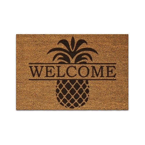 Coir Rug - Welcome Pineapple - 24x36, Case Of 6 (COIR2436SC-WP)