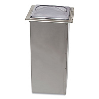 San Jamar In-Counter Napkin Dispenser, 7 x 5.5 x 19.63, Clear/Stainless Steel (H2003CLSS)