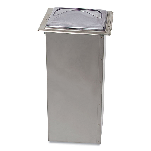 San Jamar In-Counter Napkin Dispenser, 7 x 5.5 x 19.63, Clear/Stainless Steel (H2003CLSS)