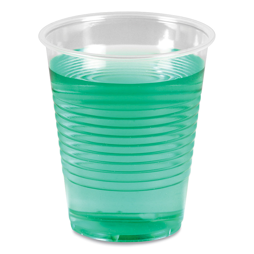 Boardwalk&reg; Translucent Plastic Cold Cups, 12oz, 50 Cups (BWKTRANSCUP12PK)