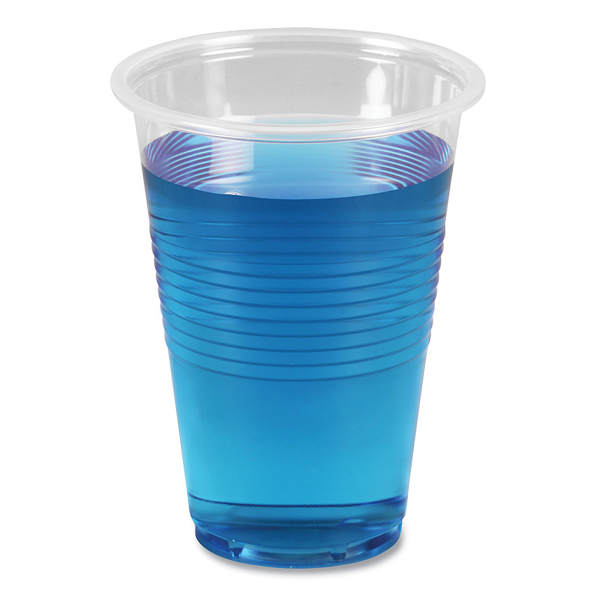 Boardwalk&reg; Translucent Plastic Cold Cups, 16oz, 50/Pack (BWKTRANSCUP16PK)
