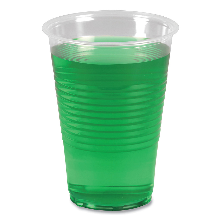 Boardwalk&reg; Translucent Plastic Cold Cups, 14 oz, Polypropylene, 50/Pack (BWKTRANSCUP14PK)