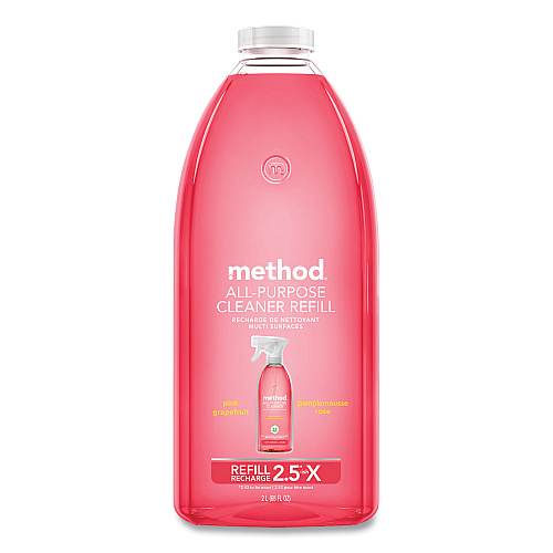 Method All Surface Cleaner, Grapefruit Scent, 68 oz Plastic Bottle, 6/Carton (01468CT)