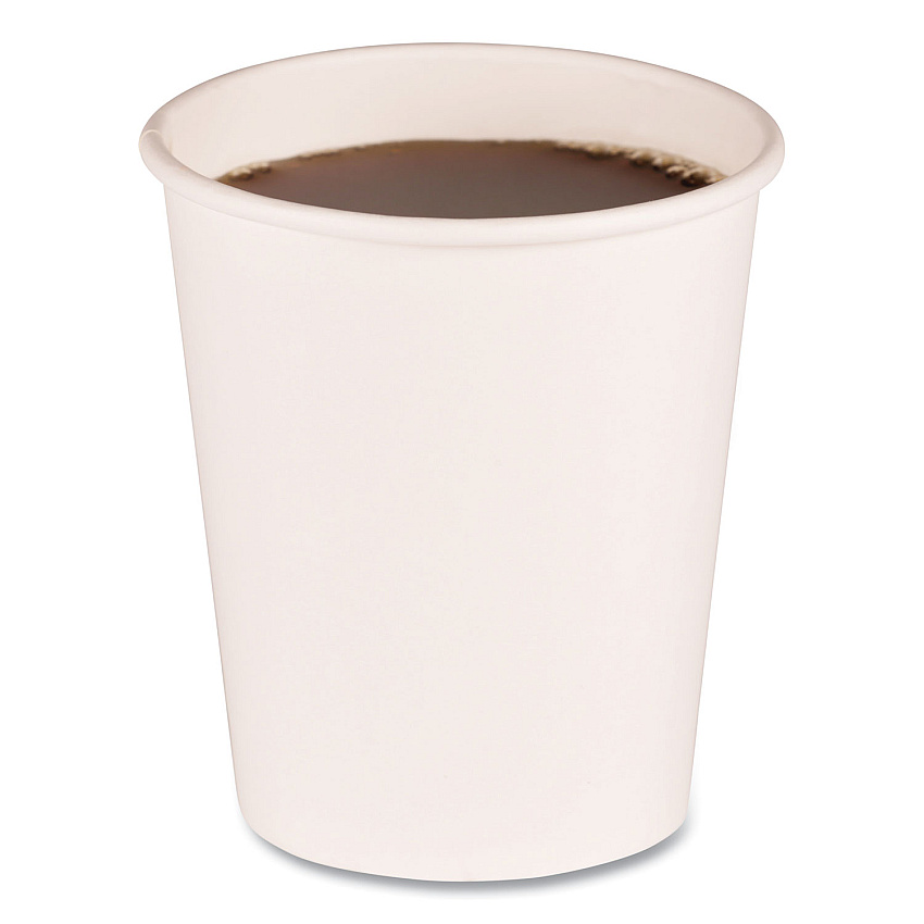 Boardwalk&reg; Paper Hot Cups, 8 oz., White, 1,000 Cups (BWKWHT8HCUP)
