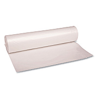 Boardwalk&reg; 56 Gallon Clear Garbage Bags, 43x47, 1.4mil, 100 Bags, BWK536