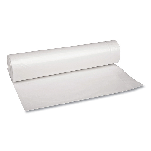 Boardwalk&reg; 45 Gallon Clear Garbage Bags, 40x46, 1.1mil, 100 Bags, BWK531