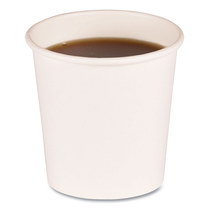 Boardwalk&reg; 4 oz. Paper Hot Cups, White, 1000 Cups (BWKWHT4HCUP)