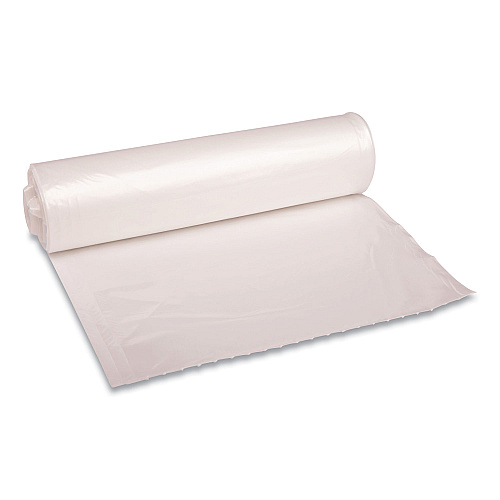 Boardwalk&reg; 33 Gallon Clear Garbage Bags, 33x39, 1.1mil, 100 Bags, BWK530