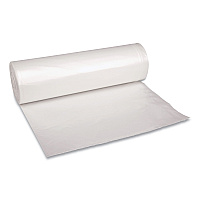 Boardwalk&reg; 60 Gallon Clear Garbage Bags, 38x58, 1.4mil, 100 Bags, BWK537