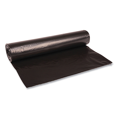 Boardwalk&reg; 45 Gallon Black Garbage Bags, 40x46, 1.2mil, 100 Bags, BWK517