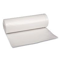 Boardwalk&reg; 60 Gallon Clear Garbage Bags, 38x58, 1.75mil, 100 Bags, BWK538
