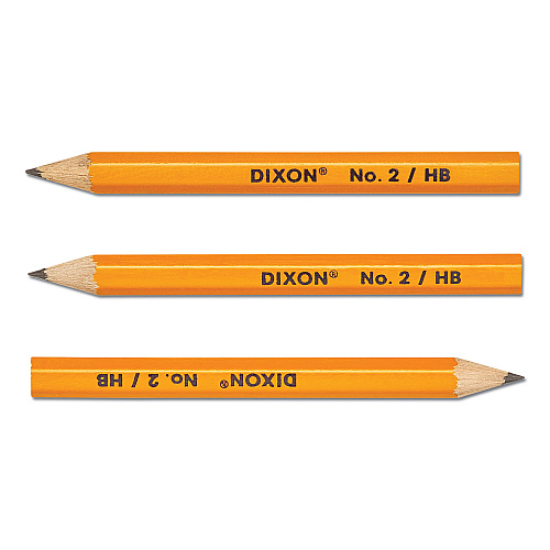 Dixon Golf Wooden Pencils, 0.7 mm, HB (#2), Black Lead, Yellow Barrel, 144/Box (X14998X)