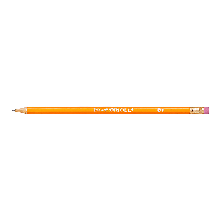 Dixon Oriole Presharpened Pencils, HB (#2), Black Lead, Yellow Barrel, 144/Pack (X12866X)