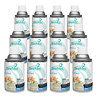 TimeMist Premium Metered Air Freshener Refill, Clean N Fresh, 7.1 oz Aerosol Spray, 12/Carton (1042771)