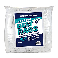 W68 Shop Towel Terry Wipers White - 10lb Bag (N-W68-10BG)