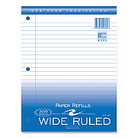 Roaring Spring Notebook Filler Paper, 3-Hole, 8 x 10.5, Wide/Legal Rule, 300/Pack (20300)