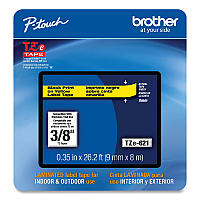 Brother TZe Laminated Removable Label Tapes, 0.35