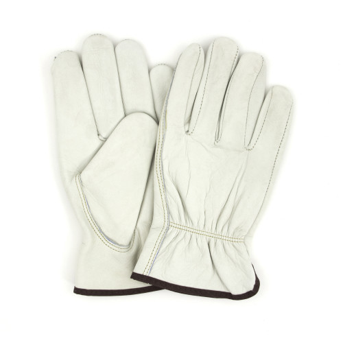 Safety Zone Standard Grain Pigskin Driver Gloves, 12 Pairs (GWPSLDR1-L)