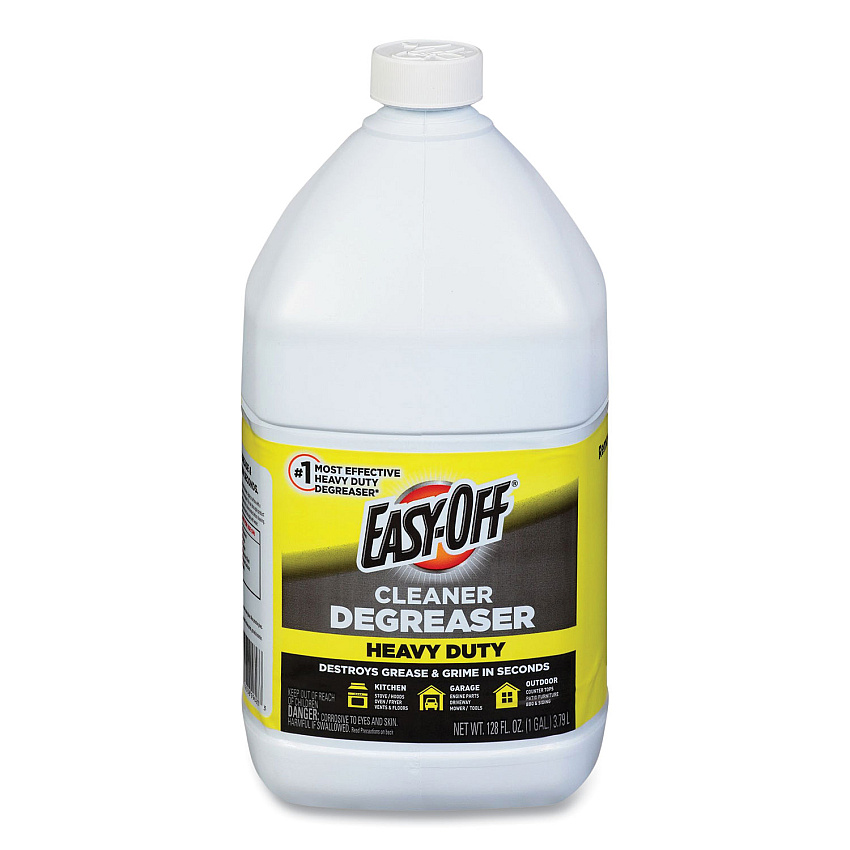 EASY-OFF Heavy Duty Cleaner Degreaser, 128 oz Bottle, 4/Carton (99623)