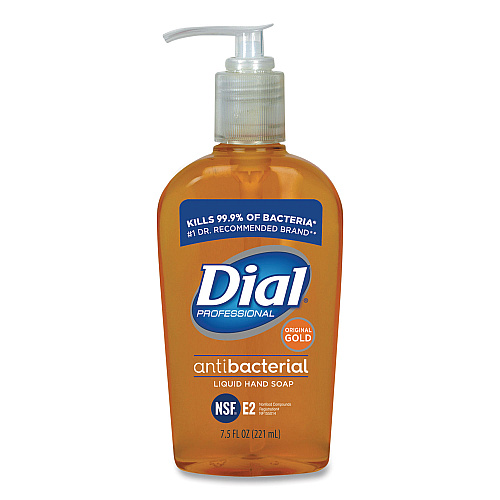 Dial Gold Antibacterial Liquid Hand Soap, Floral Scent, 7.5 oz, 12/Carton (84014CT)