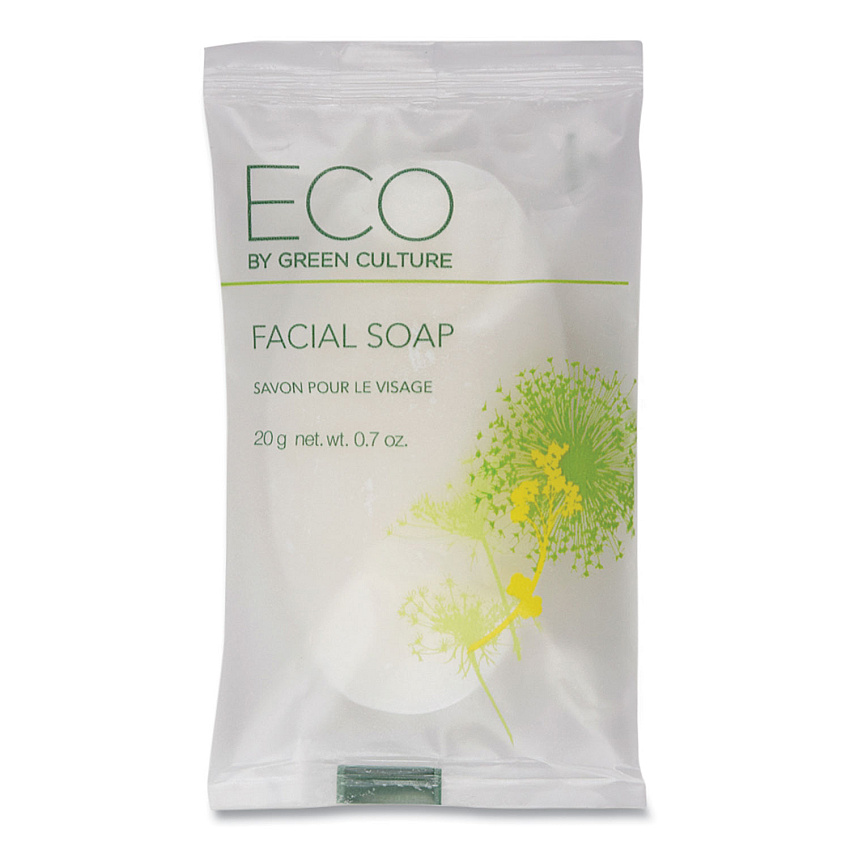 Eco Facial Soap Bar, Clean Scent, 0.71 oz, 500/Carton (SPEGCFL)