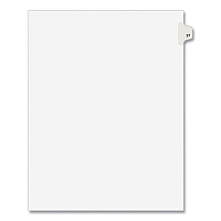 Preprinted Legal Exhibit Side Tab Index Dividers, Avery Style, 10-Tab, 27, 11 x 8.5, White, 25/Pack, (1027) (01027)