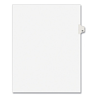 Preprinted Legal Exhibit Side Tab Index Dividers, Avery Style, 10-Tab, 32, 11 x 8.5, White, 25/Pack, (1032) (01032)