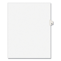 Preprinted Legal Exhibit Side Tab Index Dividers, Avery Style, 10-Tab, 34, 11 x 8.5, White, 25/Pack, (1034) (01034)