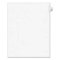 Preprinted Legal Exhibit Side Tab Index Dividers, Avery Style, 10-Tab, 52, 11 x 8.5, White, 25/Pack, (1052) (01052)