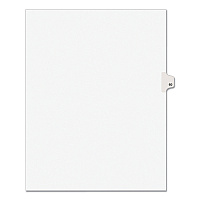 Preprinted Legal Exhibit Side Tab Index Dividers, Avery Style, 10-Tab, 60, 11 x 8.5, White, 25/Pack, (1060) (01060)