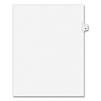 Preprinted Legal Exhibit Side Tab Index Dividers, Avery Style, 26-Tab, F, 11 x 8.5, White, 25/Pack, (1406) (01406)