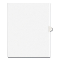 Preprinted Legal Exhibit Side Tab Index Dividers, Avery Style, 26-Tab, M, 11 x 8.5, White, 25/Pack, (1413) (01413)