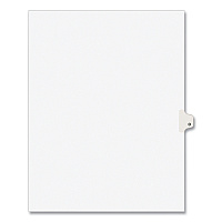Preprinted Legal Exhibit Side Tab Index Dividers, Avery Style, 26-Tab, O, 11 x 8.5, White, 25/Pack, (1415) (01415)
