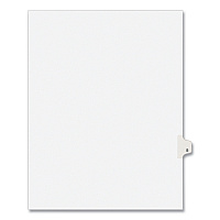 Preprinted Legal Exhibit Side Tab Index Dividers, Avery Style, 26-Tab, S, 11 x 8.5, White, 25/Pack, (1419) (01419)