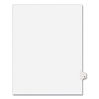 Preprinted Legal Exhibit Side Tab Index Dividers, Avery Style, 26-Tab, V, 11 x 8.5, White, 25/Pack, (1422) (01422)