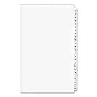 Preprinted Legal Exhibit Side Tab Index Dividers, Avery Style, 25-Tab, 1 to 25, 14 x 8.5, White, 1 Set, (1430) (01430)