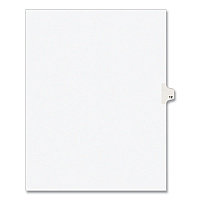 Preprinted Legal Exhibit Side Tab Index Dividers, Avery Style, 10-Tab, 12, 11 x 8.5, White, 25/Pack (11922)