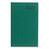 National Paper Emerald Series Account Book, Green Cover, 12.25 x 7.25 Sheets, 150 Sheets/Book (56111)