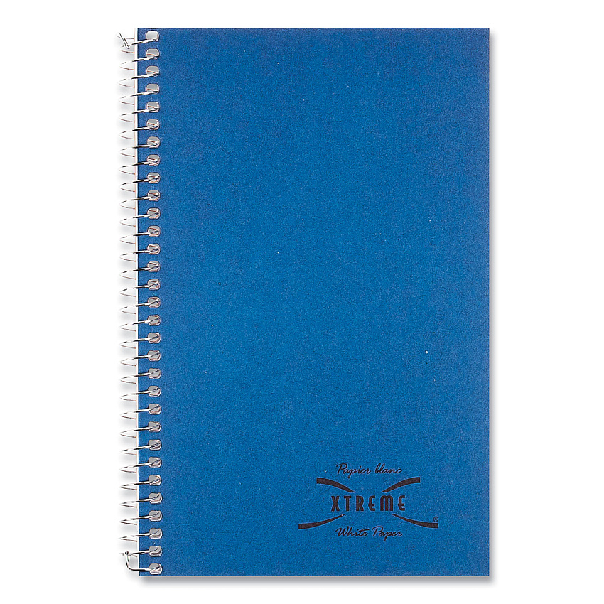 National Paper Three-Subject Wirebound Notebooks, Unpunched, Medium/College Rule, Blue Cover, (150) 9.5 x 6 Sheets (33360)
