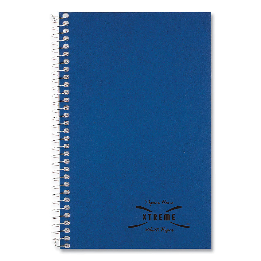 National Paper Single-Subject Wirebound Notebooks, Medium/College Rule, Blue Kolor Kraft Front Cover, (80) 7.75 x 5 Sheets (33502)