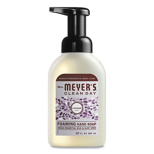 Mrs. Meyer's Foaming Hand Soap, Lavender Scent, 10 oz, 6/Carton (662031)