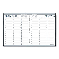 AbilityOne 7510016828109, SKILCRAFT Professional Weekly Planner, 11 x 8.5, Black Cover, 12-Month (Jan to Dec): 2026