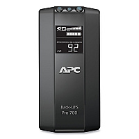APC BR700G Back-UPS Pro 700 Battery Backup System, 6 Outlets, 700 VA, 355 J