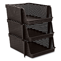 Advantus Nest and Stack Open Lid Storage Bin, 13.5