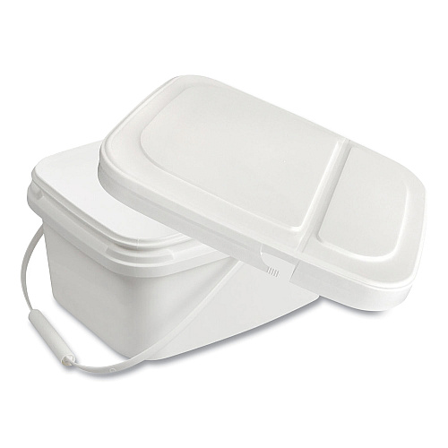 Diversey Polypropylene Dry Wipe Charging Bucket, 24 x 14 x 14, White, 12/Box (D1229387)