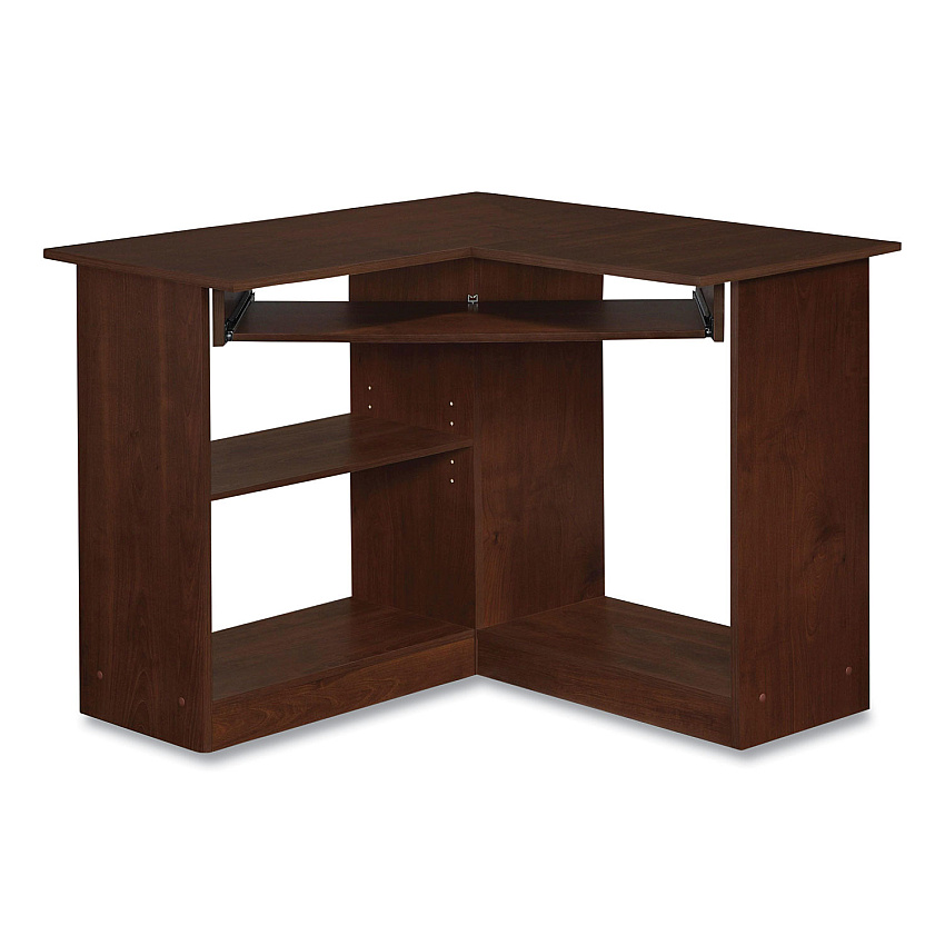 Easy 2 Go Corner Desk, 35.38" x 35.38" x 28.88", Resort Cherry (951572CC)